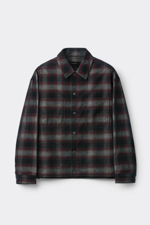 Red String Check Outer Shirt
