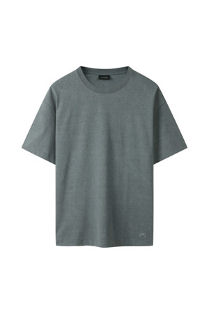 Grey Dyed Half Sleeve T-shirt