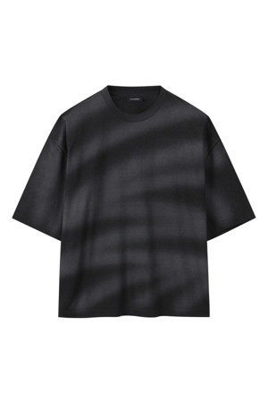 Black Print Half Sleeve T-shirt
