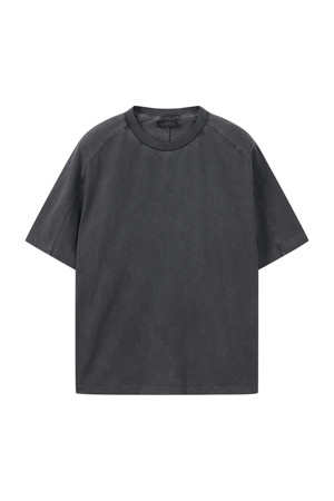 Grey Garment Dyed Half Sleeve T-shirt
