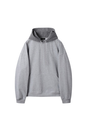 Grey Denim Layered Hoodie