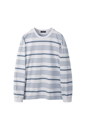 Gray Stripe Long Sleeve T-shirt