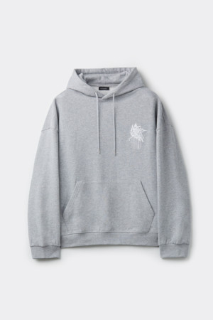 [BISCO SMITH] Grey Graphic Hoodie