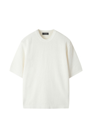 Ivory Soft Half Round Neck Sweater