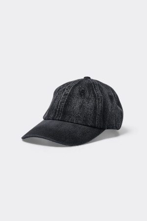 Black Washed Denim Cap