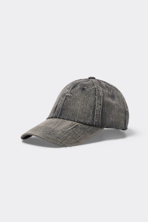 Grey Washed Denim Cap