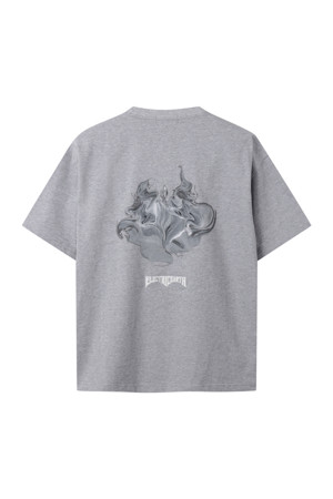 Grey Flame Graphic T-shirt