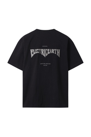 Black Electric Earth Graphic T-shirt