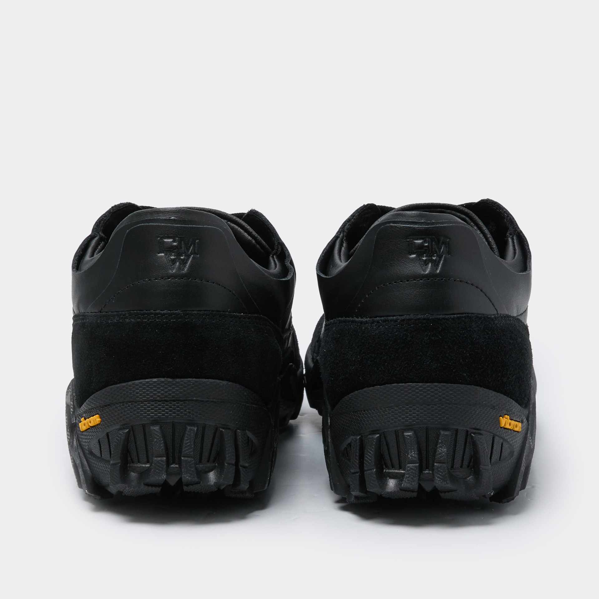 MUSINSA | CUSTOMELLOW Black Vibram Leather Sneakers CU4AX25511BKX