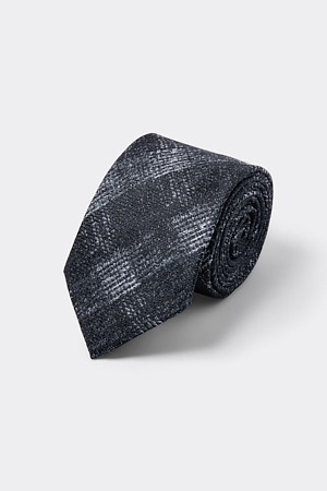 Black Check Tie