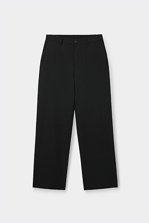 Black Loose Fit Textured Pants