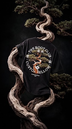 [TRC Bonsai] Black Bonsai Artwork T-shirt