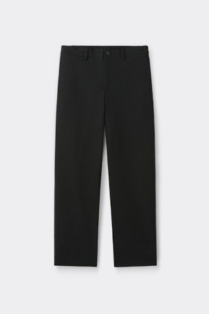 Black Regular Fit Cotton Pants