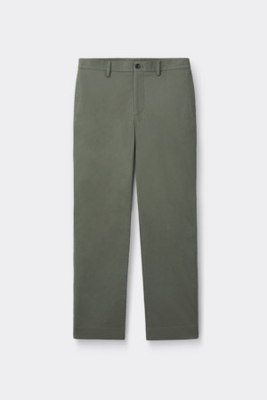 Khaki Regular Fit Cotton Pants