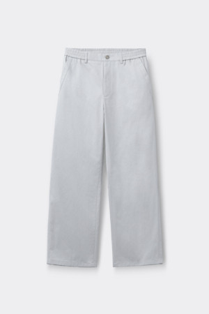 Grey Dyed Cotton Pants