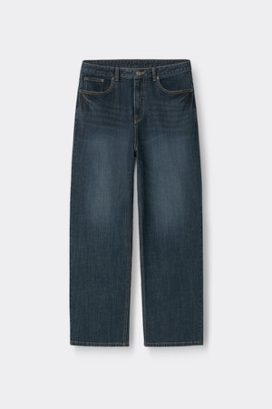 Dark Blue Straight Fit Jeans