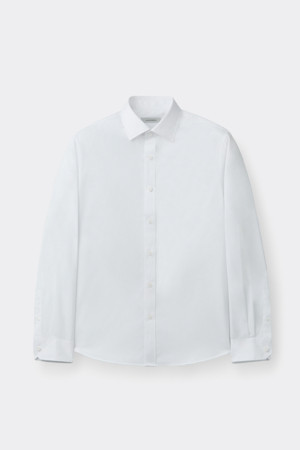[Outlet] Basic Wide Collar Dress Shirt