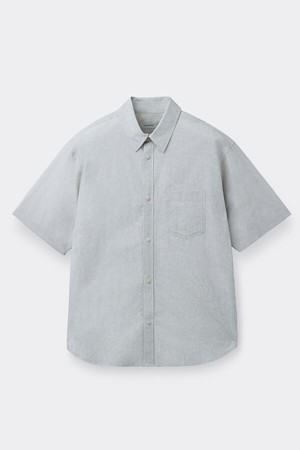 Grey Oversized Fit Half Shirt