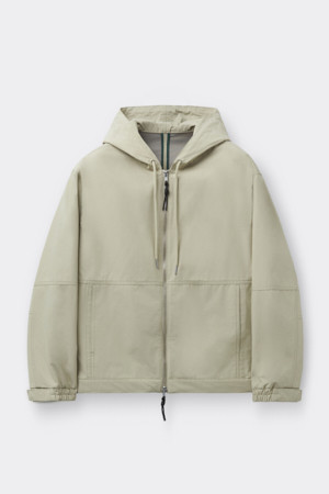 Beige 2Layer Hood Jacket