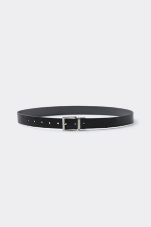 Black Leather Reversible Belt