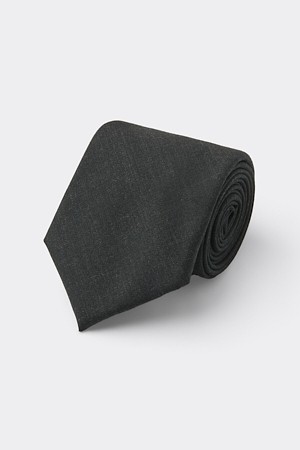 Grey Wool Solid Tie