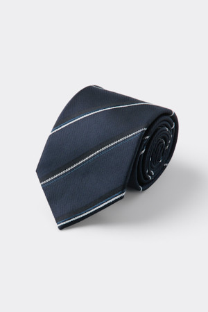 Navy Stripe Tie