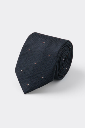  Navy Dot Tie