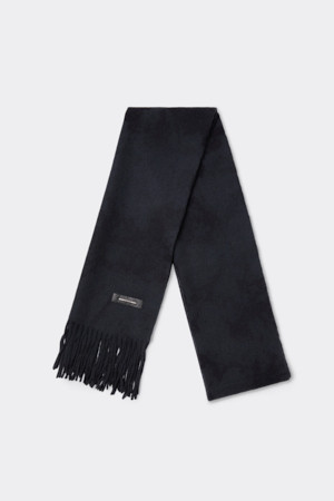 Black Wool Dyed Muffler