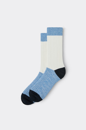 White Block Socks