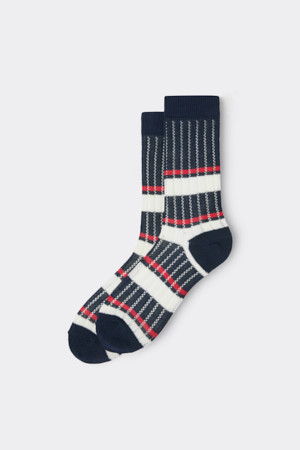 Navy Stripe Socks