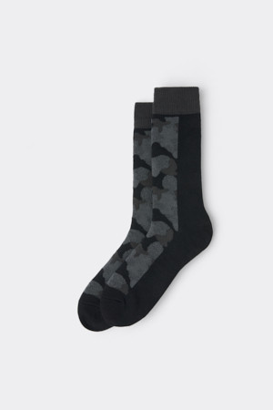 Black Camouflage Socks