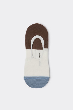 White Block Hidden Socks