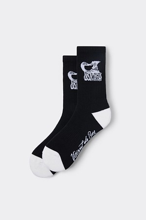 [Vincent] Black Graphic Socks