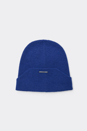Blue Knit Beanie