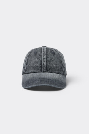 Grey Washed Denim Cap