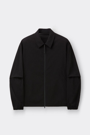 [Online Only] Black Crinkled Coach Jacket