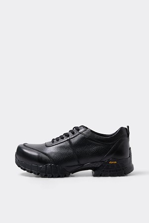 [customellow X YOWE] Black Leather Sneakers_Uven2