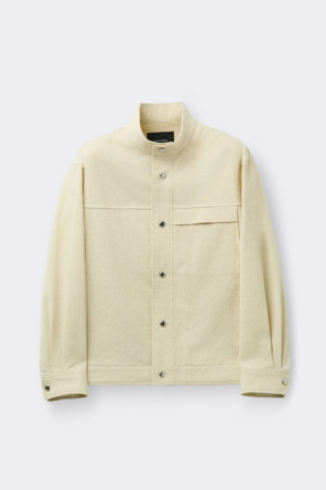 Yellow Stand Collar Jacket