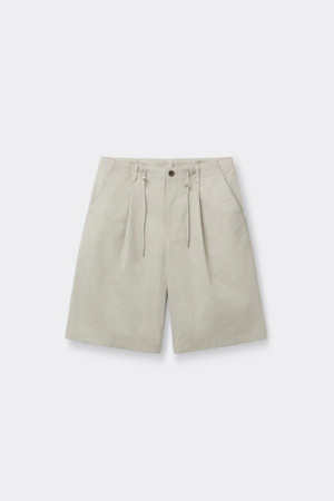 Grey Cotton Drawstring Shorts