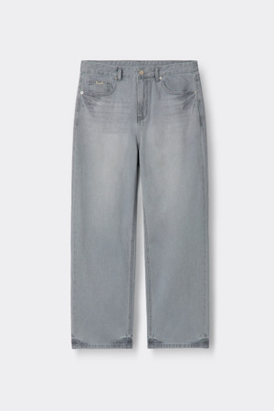 Grey Straight Fit Jeans