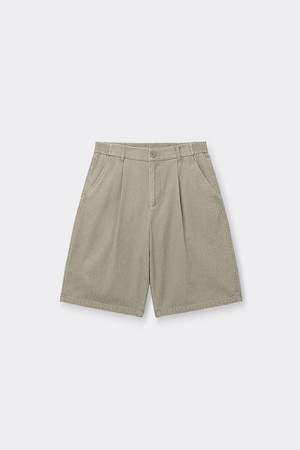 [Vincent] Beige Cotton Dyed Shorts