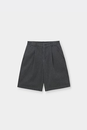 [Vincent] Grey Cotton Dyed Shorts