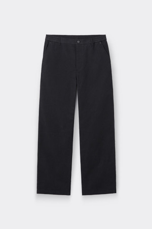 Grey Relaxed Fit Dyed Cotton Pants