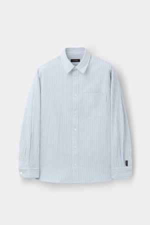 Ivory Relaxed Fit Stripe Shirt