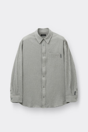  Brown Relaxed Fit Small Check Shirt