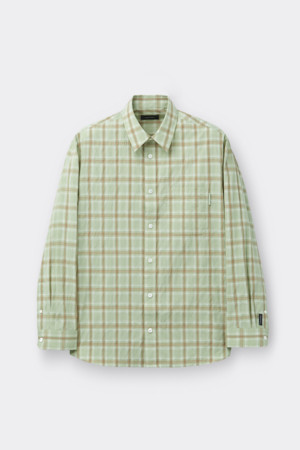 Green Relaxed Fit Check Shirt