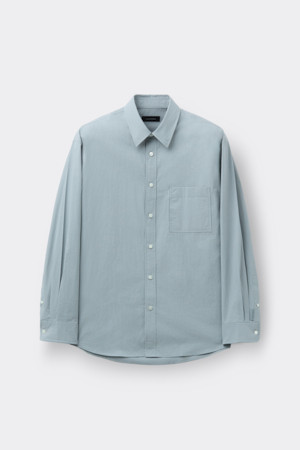 Grey Regular Fit Pocket Detail Shirt