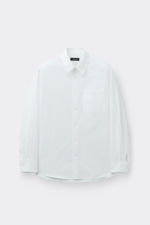 White Regular Fit Pocket Detail Shirt
