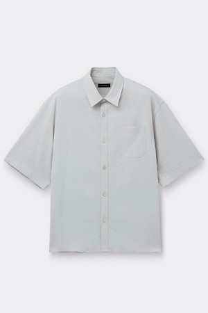 Beige Oversized Pleasant Half Shirt