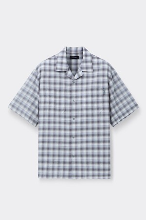 Grey Oversized Double Pocket Half Shirt